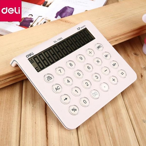 Калькулятор 12-разрядный（deli） 158×143×28 мм/计算器/12位-黑、白色