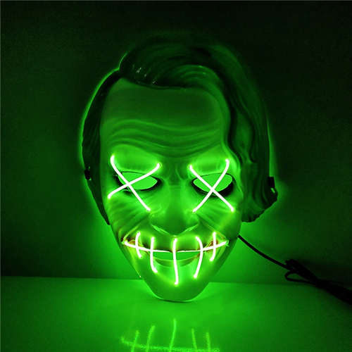 Маска светящаяся “Джокер”/绿光鬼脸面具