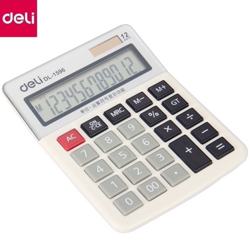 Калькулятор 12-разрядный（deli） 153×118×36 мм/计算器-12位
