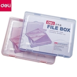 Пластиковый короб для файлов A4（deli）/透明文件盒-A4