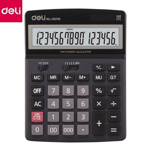 Калькулятор 16-разрядный（deli） 153×202 мм/桌上型计算器-16位