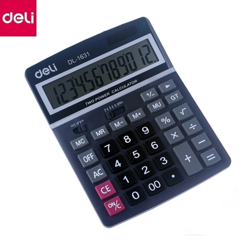 Калькулятор 12-разрядный（deli） 195×149×47.5 мм/桌上型计算器- 12位