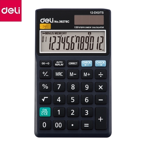Калькулятор 12-разрядный 118.5×70×8 мм（deli）/小计算器-12位