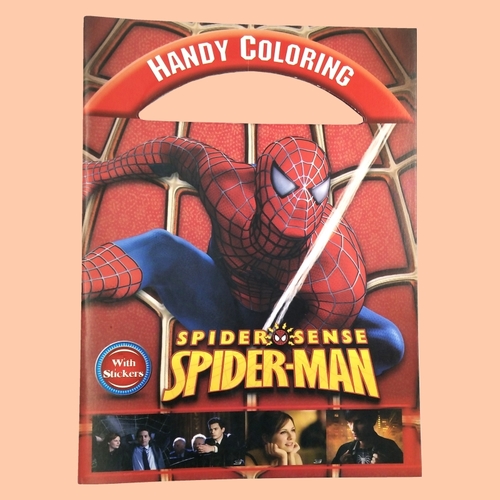 Раскраска с наклейками "Человек паук"