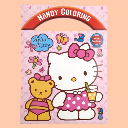 Раскраска с наклейками "Hello Kitty"