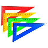 Линейка треугольник 13×8см/塑料三角硬尺13X8cm