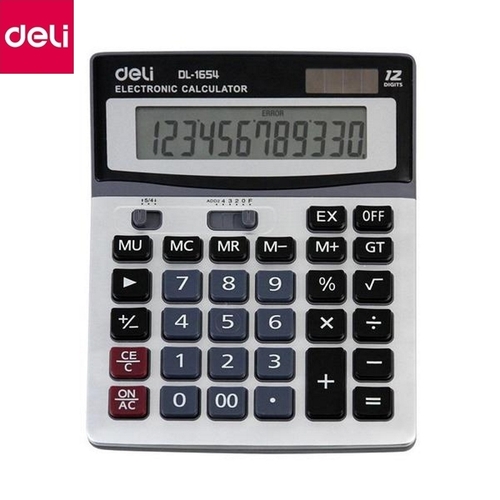 Калькулятор 14-разрядный（deli）186×147×39.5мм/桌面计算器-14位