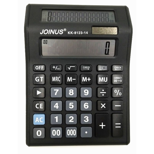 Калькулятор 14- разрядов 158×215×38 мм（JOINUS）/计算器-14位双屏（JOINUS）