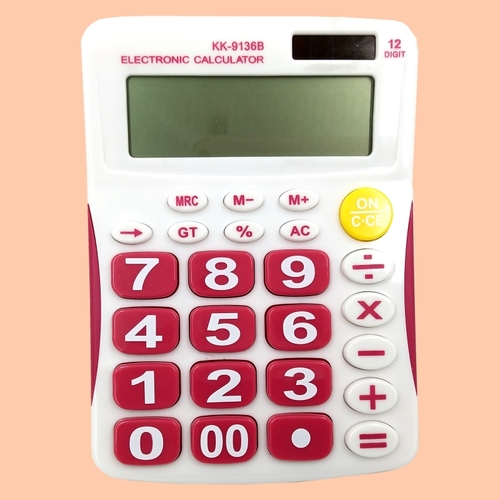 Калькулятор 12- разрядов 113×155×32 мм/计算器-12位（彩色）