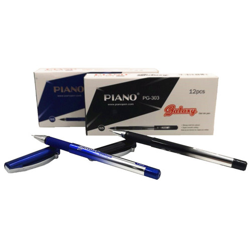 Ручка гелевая  син./чёр. 0.5 мм（piano）/中性笔-蓝0.5mm