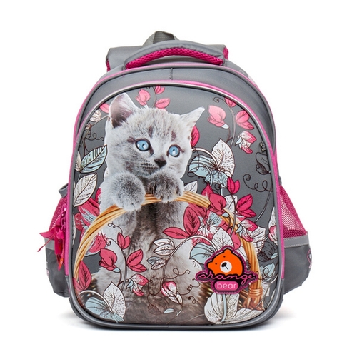 Рюкзак школьный для девочек 28×20×36см (Grizzly)