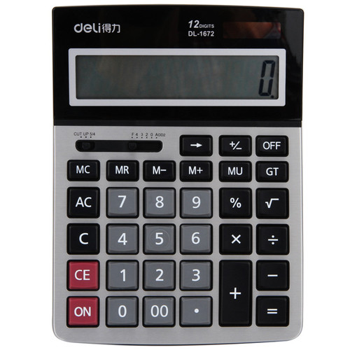 Калькулятор 12 разрядов（deli）/桌面计算器-12位