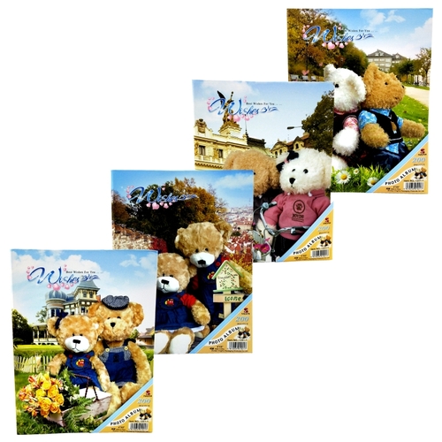 Фотоальбом на 200 фотографий 23×18×5 см/200张相册-2色（小熊）