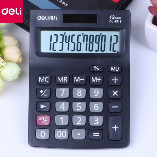 Калькулятор 12-разрядный 146×103×32 мм（deli）/计算器-12位吸卡
