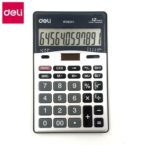 Калькулятор 12-разрядный（deli） 148×90×15 мм/计算器/12位