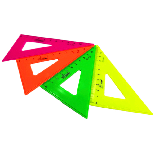 Треугольник 10см 30* NEON ассорти (100шт в упаковке)