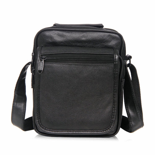 Мужская сумка кожзам（черный） 23×18×11см