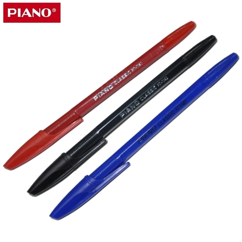 Ручка шариковая на масляной основе, синий корпус, син. 1,0мм（piano）/实色杆中油笔-1.0mm