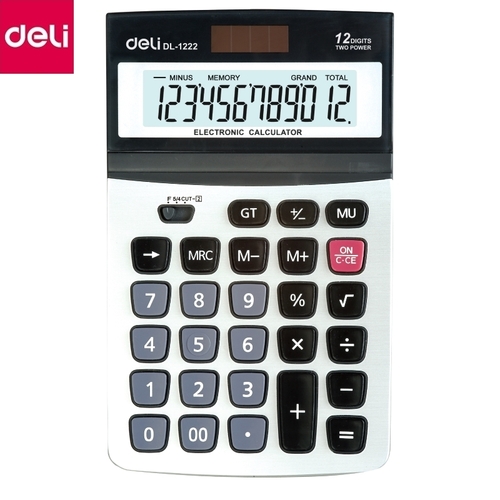 Калькулятор 12-разрядный（deli） 168×105×28 мм/计算器/12位