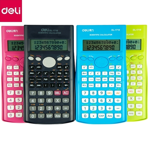 Калькулятор инженерный, 12-разрядный 168×84×18 мм（deli）/函数计算器-12位