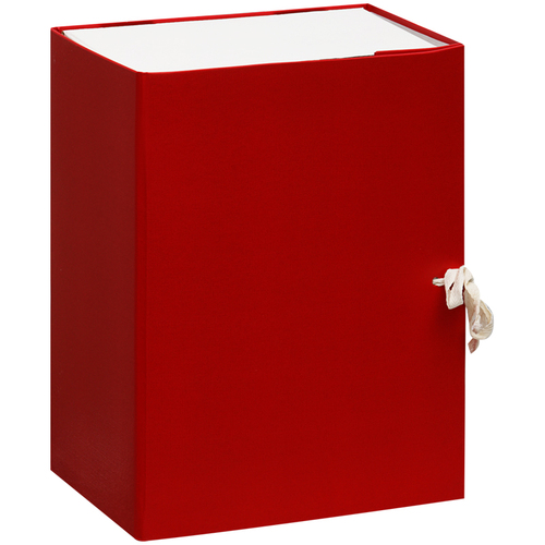 Короб архивный с завязками OfficeSpace разборный, БВ, 150мм, красный, клапан МГК/纸卡文件夹红