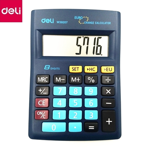 Калькулятор 12-разрядный（deli） 118×84×26 мм/计算器/8位