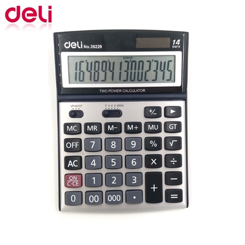 Калькулятор 14-разрядный（deli） 147×198 мм/大计算器-14位