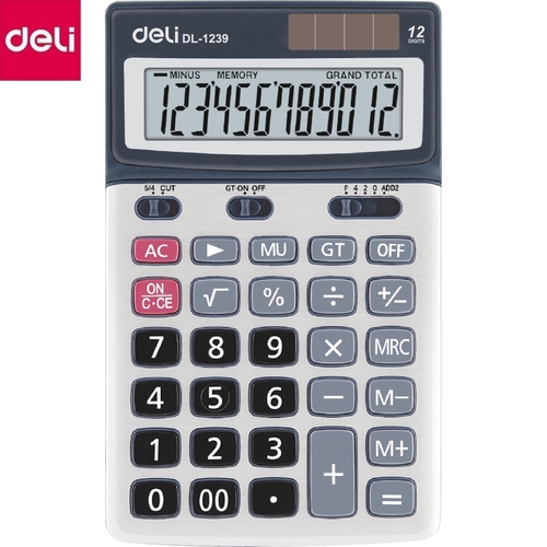 Калькулятор, 12-разрядный（deli） 173×106×26 мм/桌上型计算器- 12位