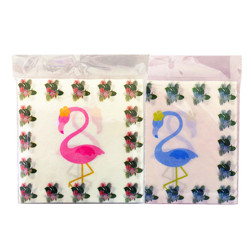 Салфетки бумажные Фламинго 33×33см