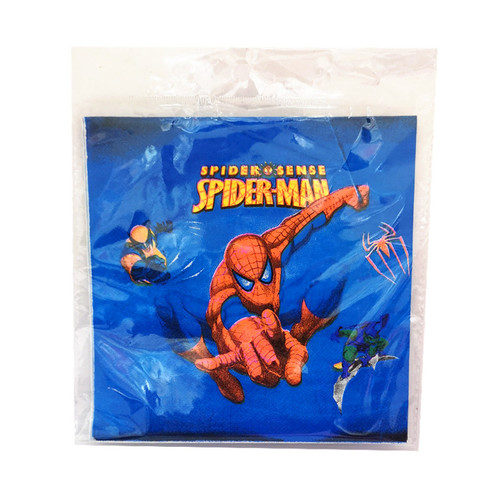 Салфетки бумажные Человек паук  33×33см