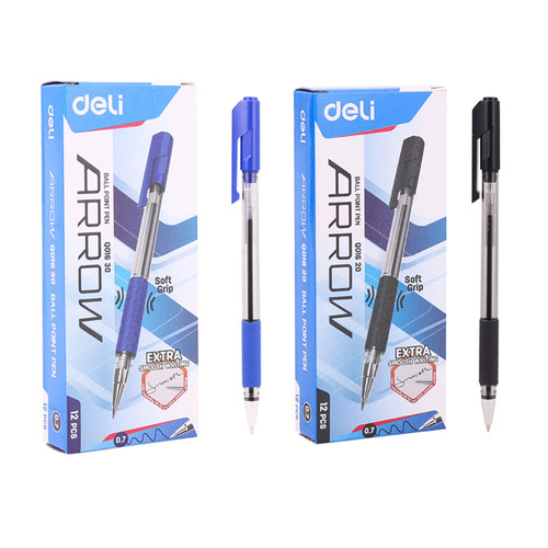 Ручка шариковая черная、синяя   0.7мм（deli）