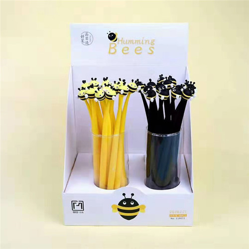 Ручка игрушка Пчелы син. 0.5 мм