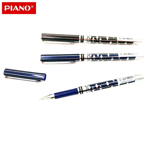 Ручка шариковая автоматическая на масляной основе, син.  0,7мм（piano）/铁杆中油笔-0.7mm