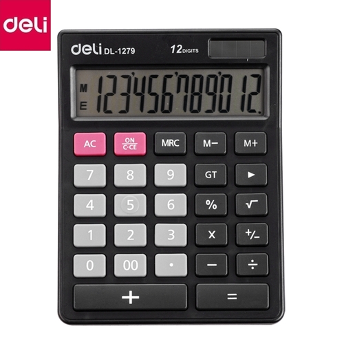 Калькулятор 12-разрядный（deli） 145×112×40 мм/计算器-12位