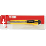 Нож канцелярский 140×21×15.8мм（deli)/美工刀-黄色