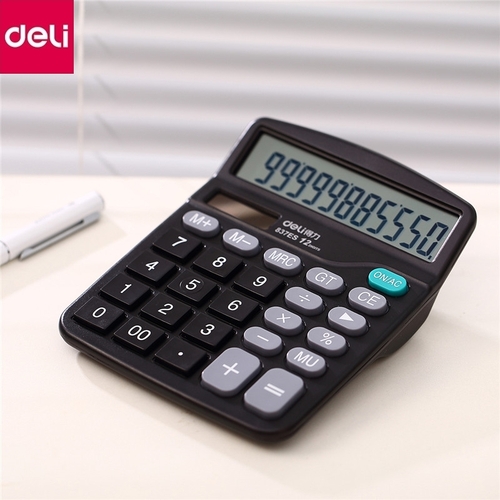 Калькулятор, 12-разрядный（deli） 149×120×50 мм/桌面型计算器 12位