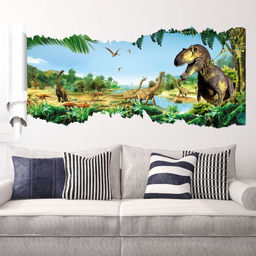 3Д наклейки （динозавры） 90×50cm