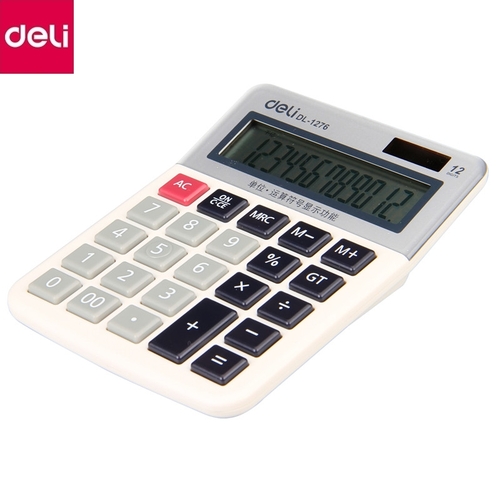Калькулятор 12-разрядный（deli） 130×100×33 мм/计算器-12位