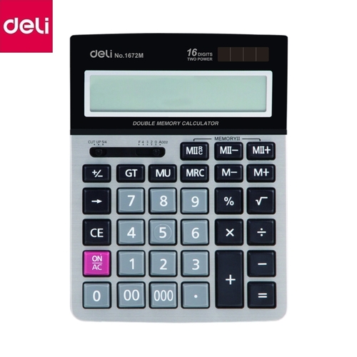 Калькулятор 16-разрядный 211×154×41 мм（deli）/桌面计算器-16位