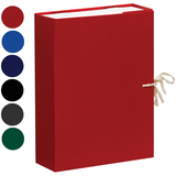 Короб архивный с завязками OfficeSpace разборный, БВ,  80мм, 700л/纸卡文件夹红