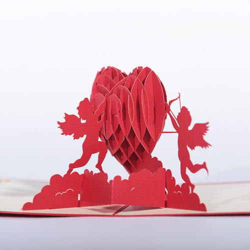 3D поздравительная открытка "Купидон"
