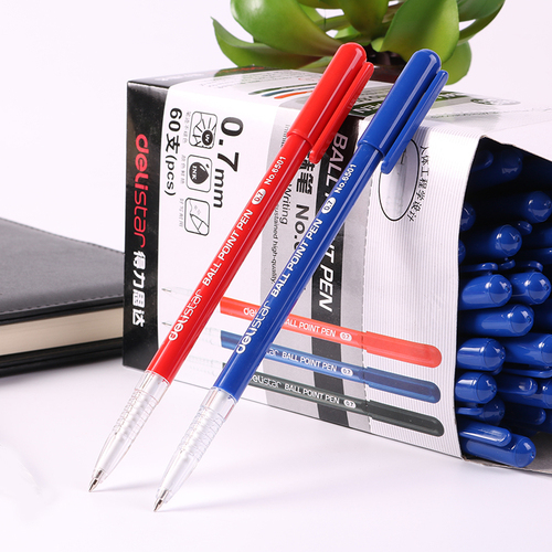 Ручка шариковая син. 0,7 мм（deli）/圆珠笔-蓝0.7mm